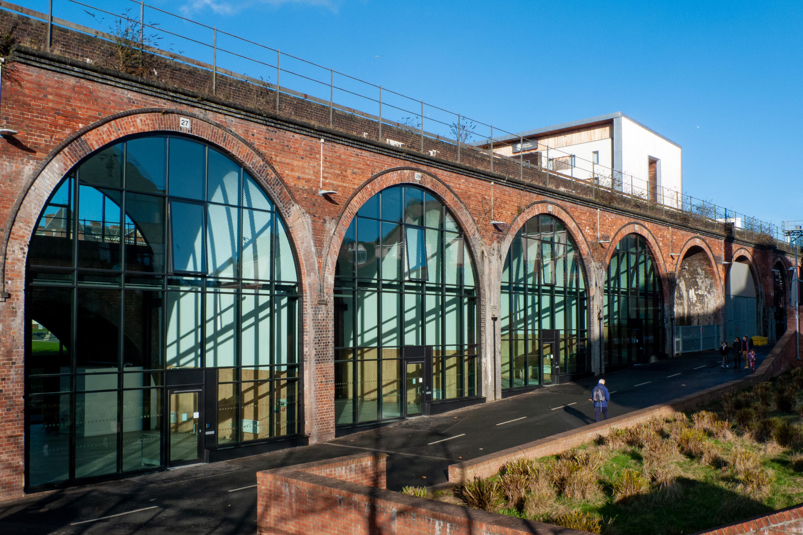 Room hire Worcester. The outside of the 5 newly renovated Arches